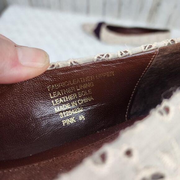 Lucky Penny Fabric Bow Flats Light Pink Purple Size 8.5 - Picture 8 of 11